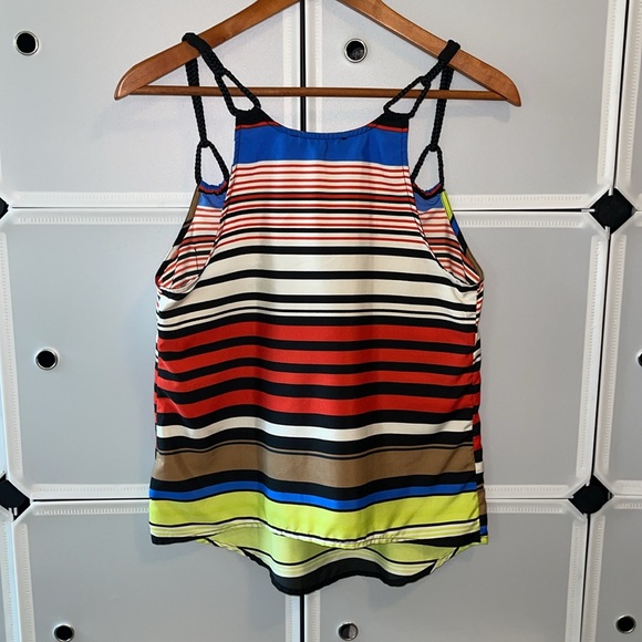 Jessica Simpson stripped silky tank top - Picture 2 of 8